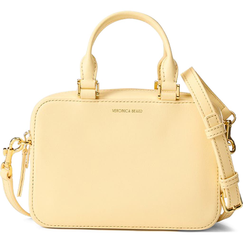 Veronica Beard Boxy Leather Top-handle Bag