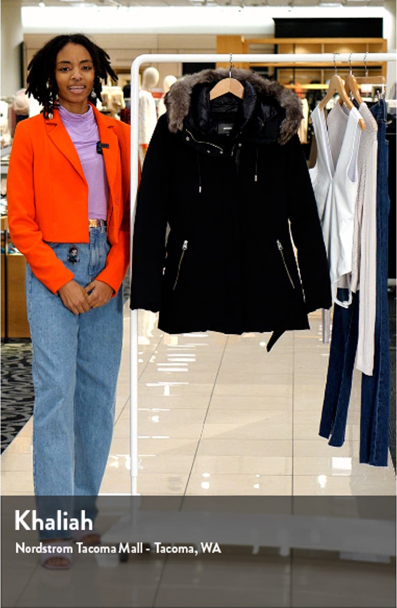 Jeni Water Repellent 800 Fill Power Down 2-in-1 Parka with Genuine Shearling Trim, sales video thumbnail