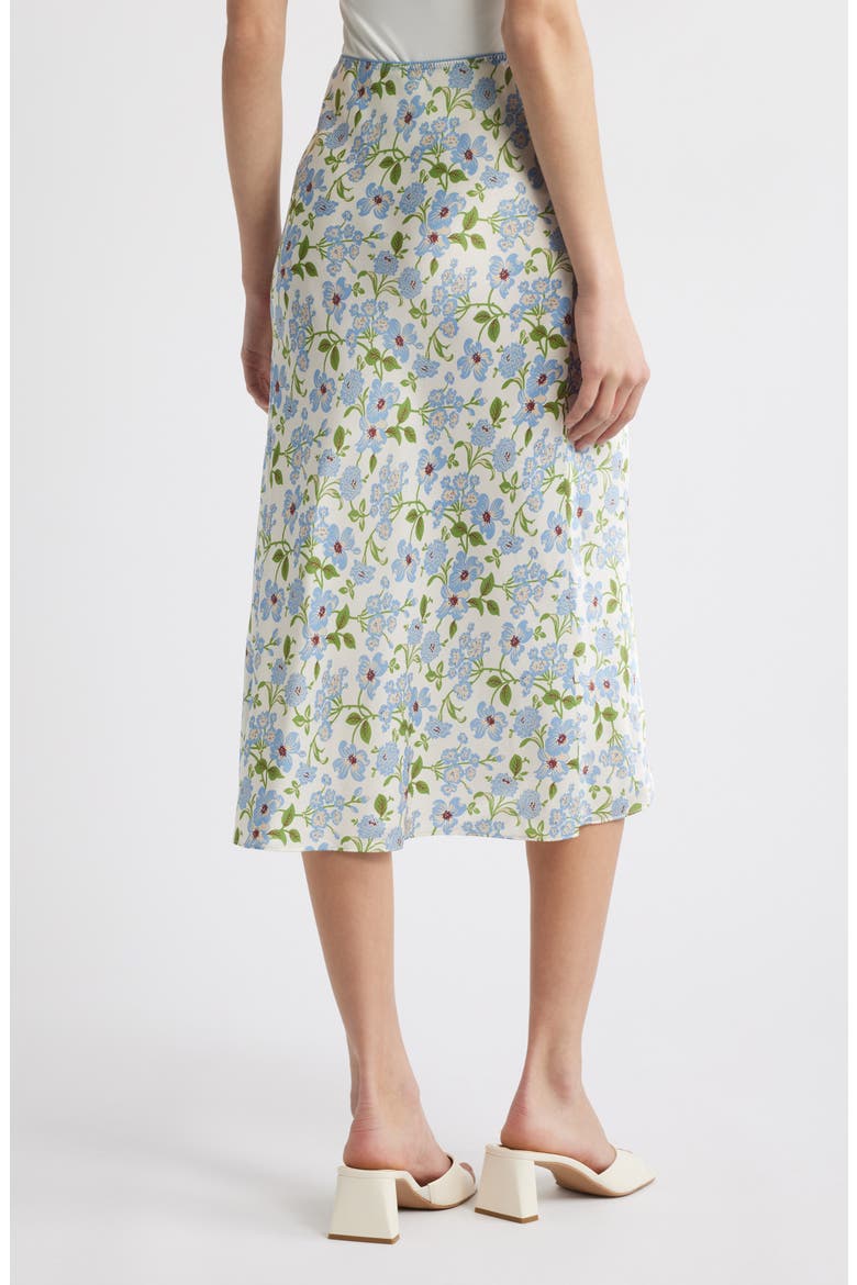 Elowena Silk Skirt, Alternate, color, IVORY STRAWBERRY MOON FLORAL