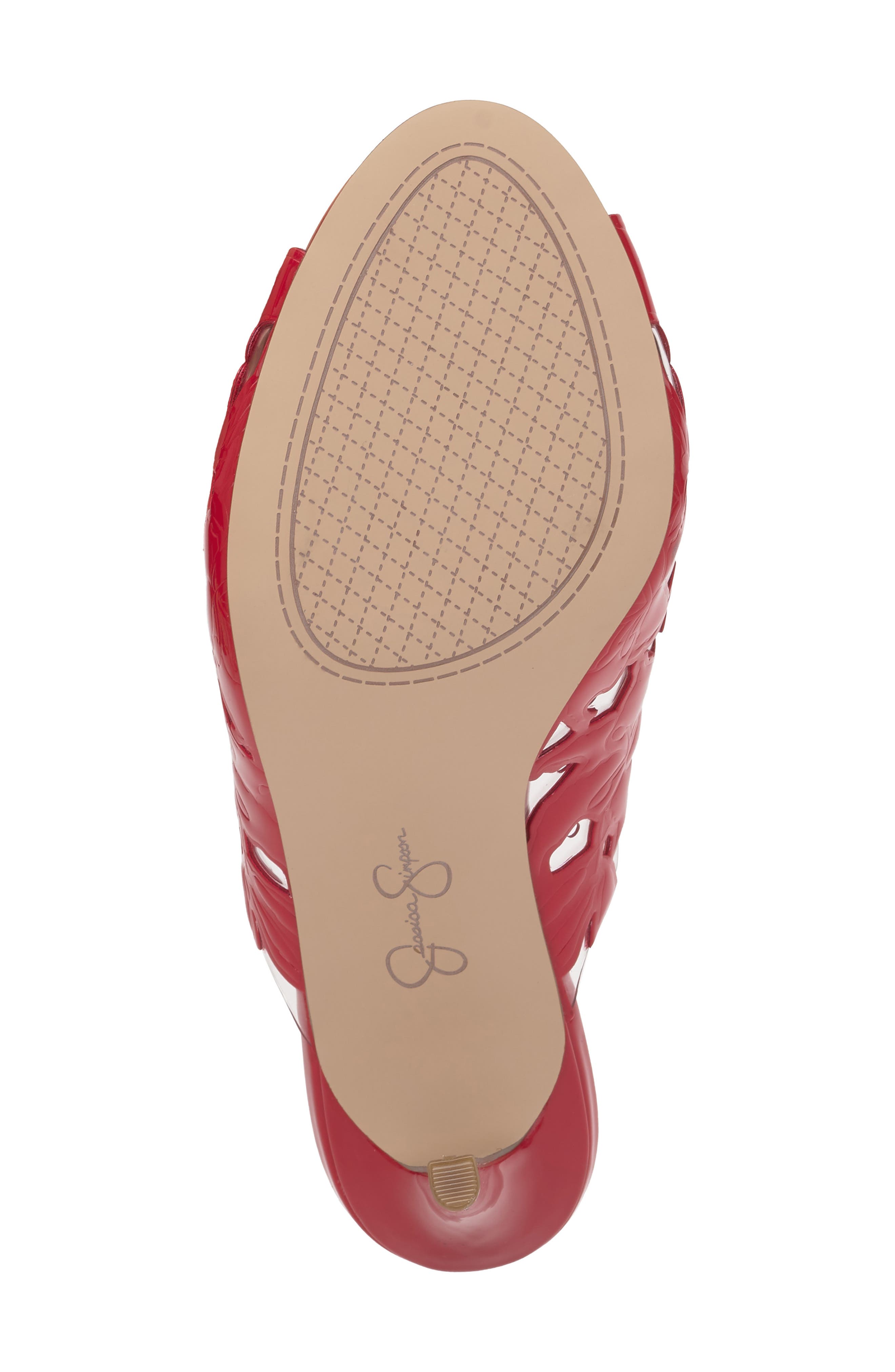 Justera Slide Sandal, Alternate, color, RED MUSE PATENT