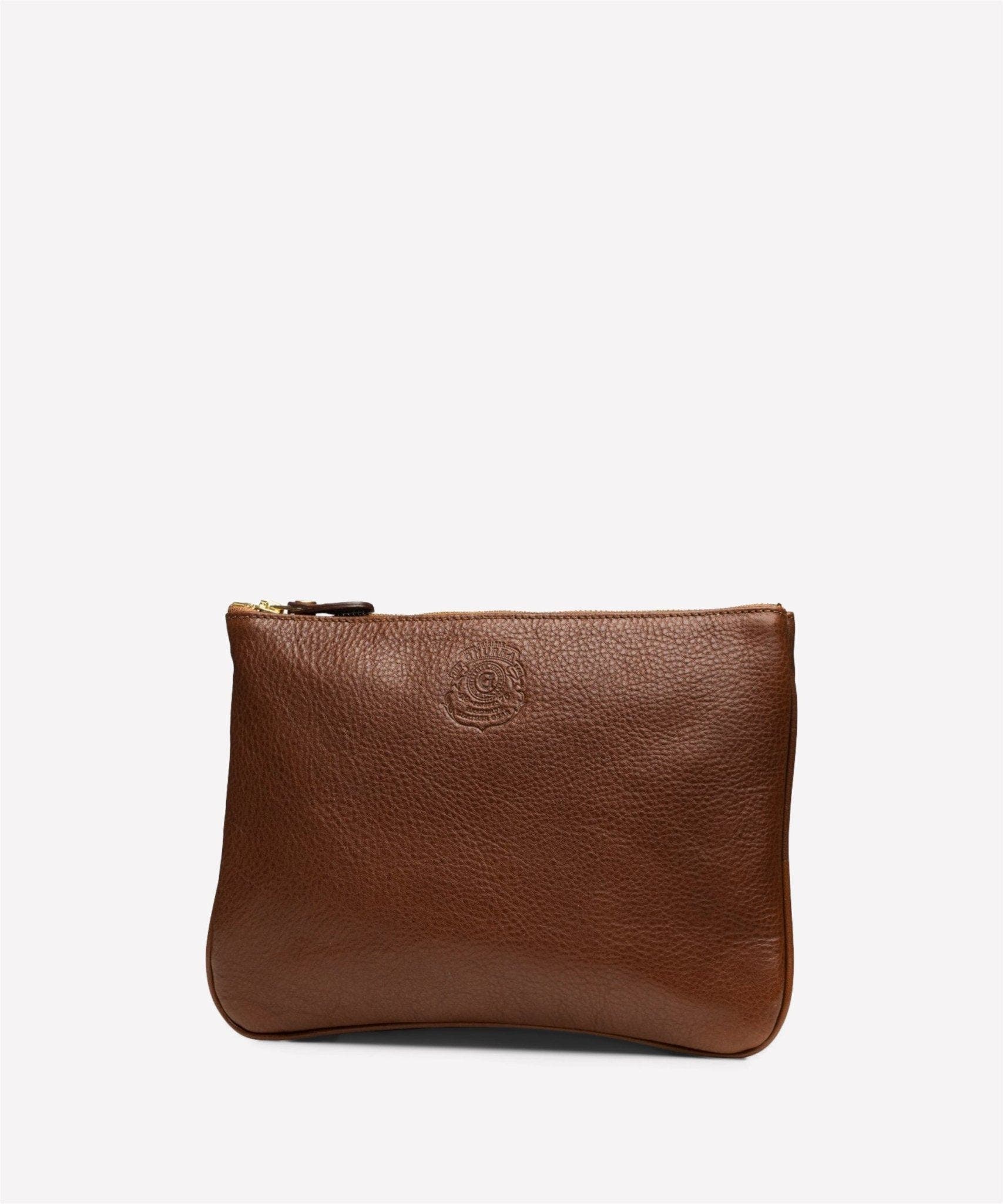 Pouch II No. 64, Alternate, color, Vintage Chestnut Leather