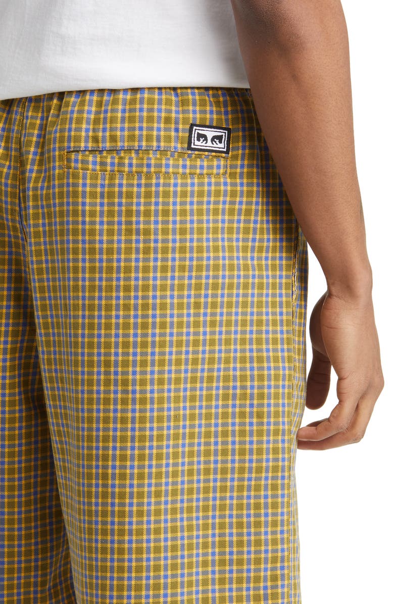Obey Easy Reason Plaid Shorts, Alternate, color, 
