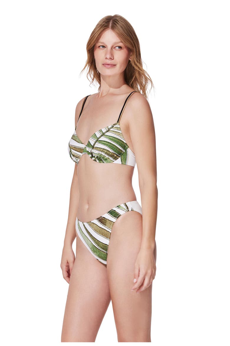 Willow Underwire Bikini Set, Alternate, color, White-Green