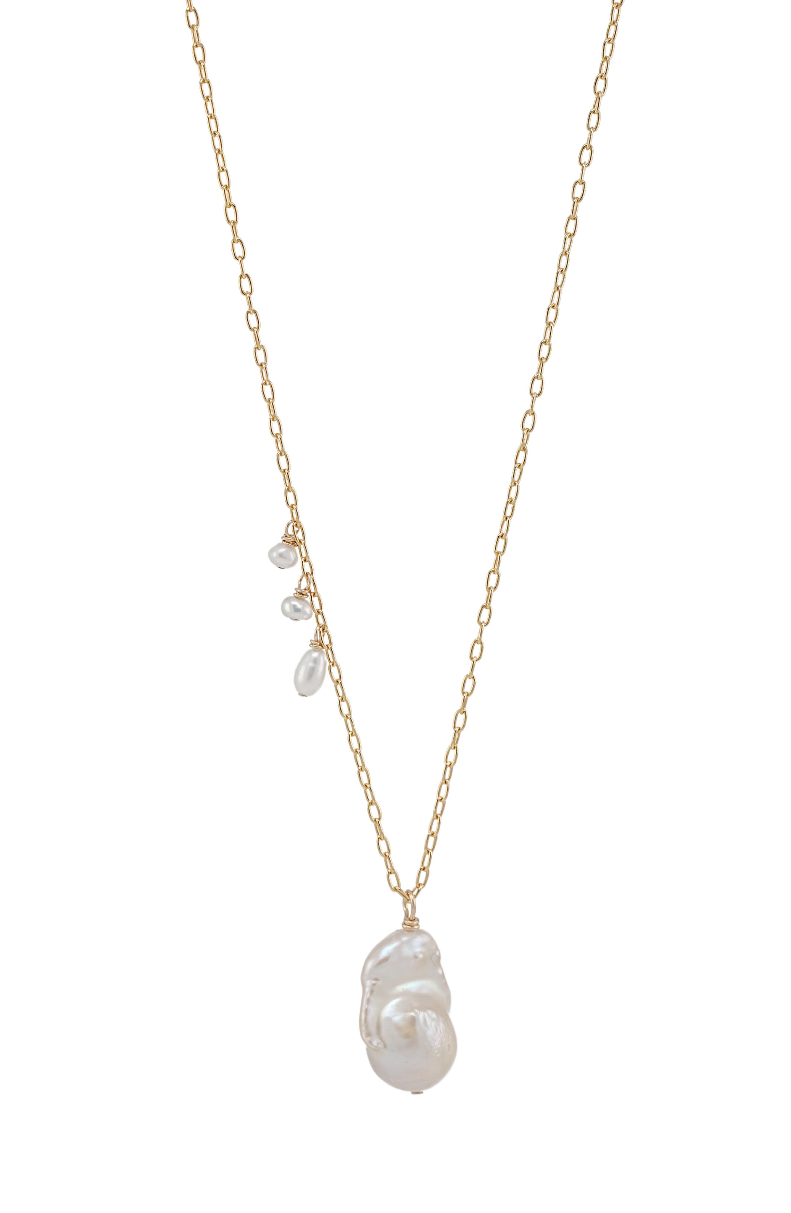 Albisia Margarita Necklace In 14k Yellow Gold