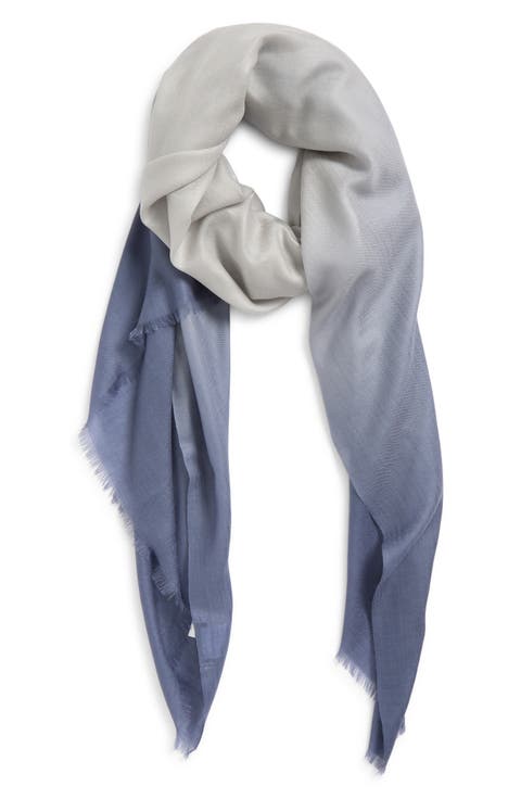 Lightweight Dip Dye Cashmere Scarf
