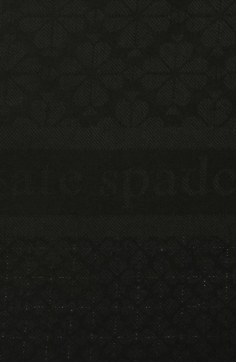 Kate Spade New York yarn-dye floral square scarf, Alternate, color, Black