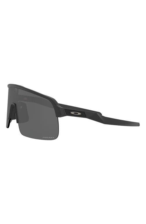 Oakley Sutro Lite 139mm Prizm™ Wrap Shield Sunglasses In Matte Black/prizm Black