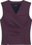 Theory Stretch Wool Wrap Vest