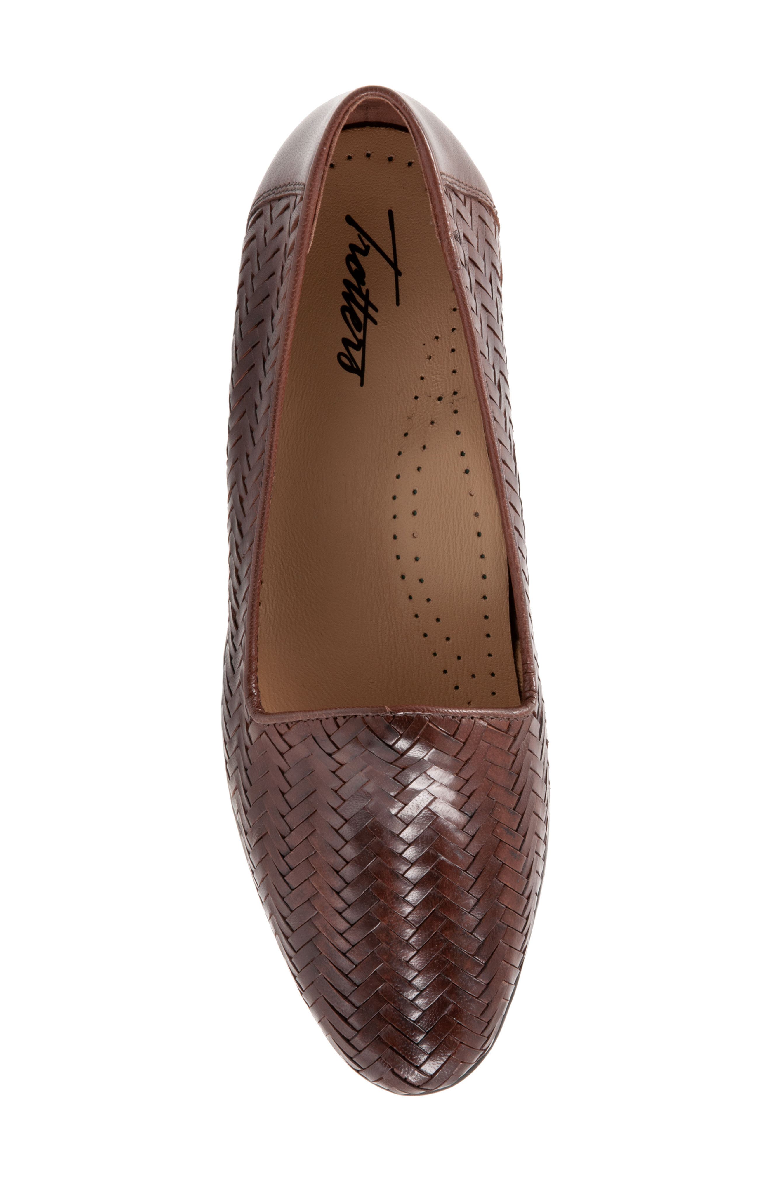Liz III Flat, Alternate, color, DARK BROWN