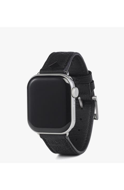 Apple Watch Band in Embossed Monogram Leather