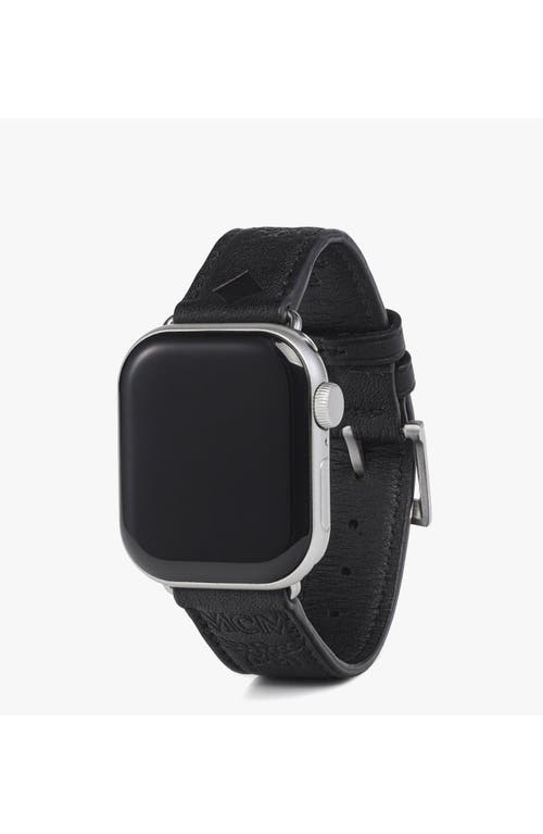Mcm Apple Watch Band In Black