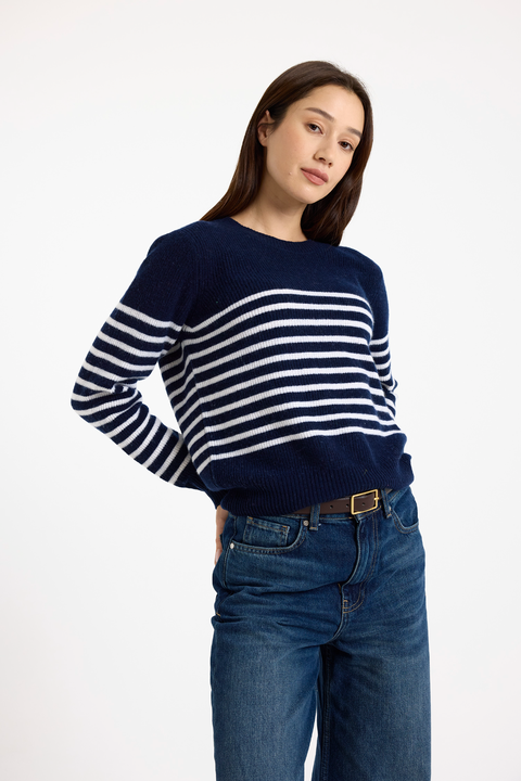 Kate Crew Neck 100% Cashmere Sweater