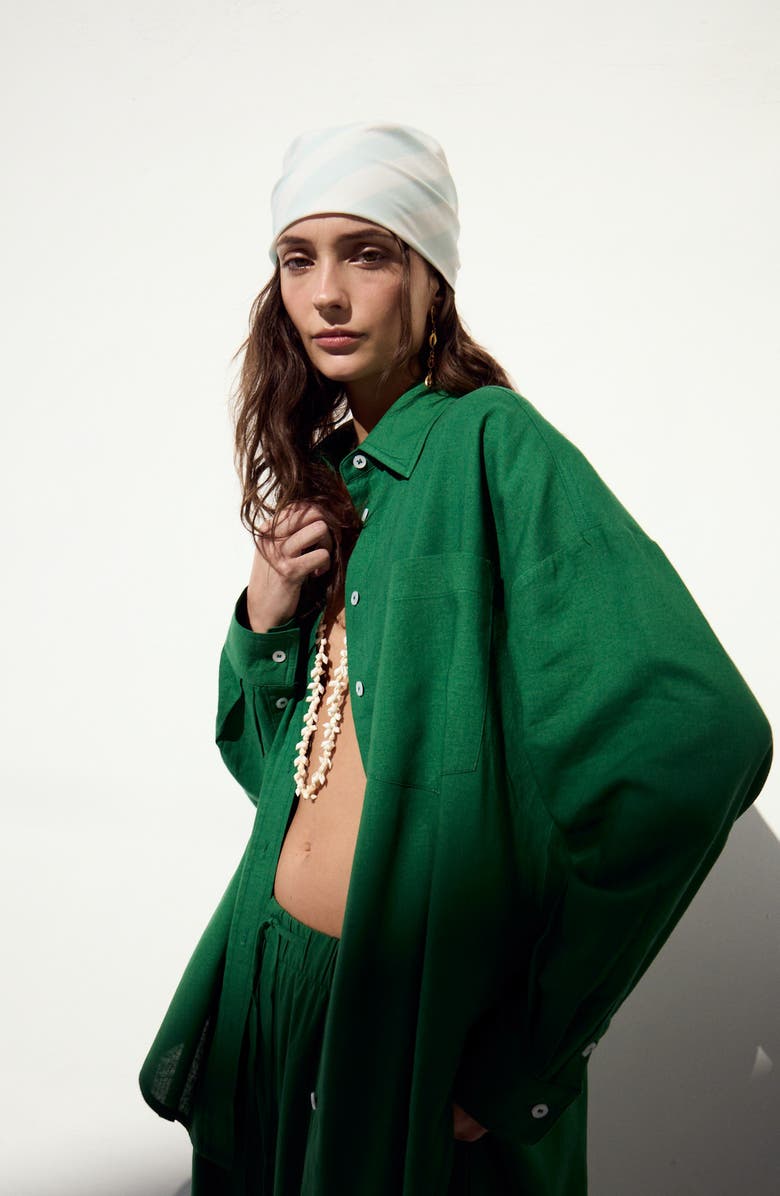 DELUC Antibes Ombré Shirt, Alternate, color, Green