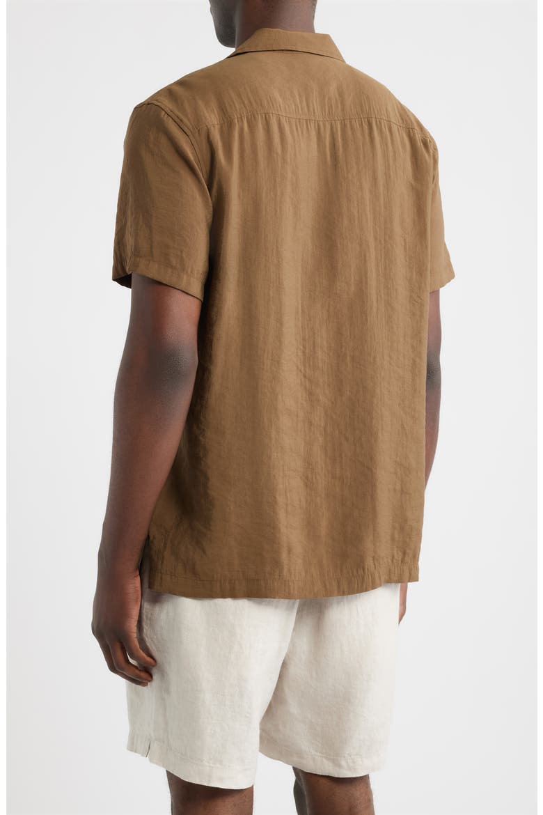 Pocket Resort Short Sleeve Shirt, Alternate, color, BROWN DESERT