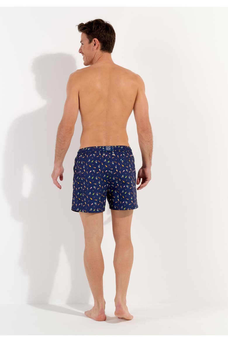 Summer Beach Boxer, Alternate, color, Navy Print