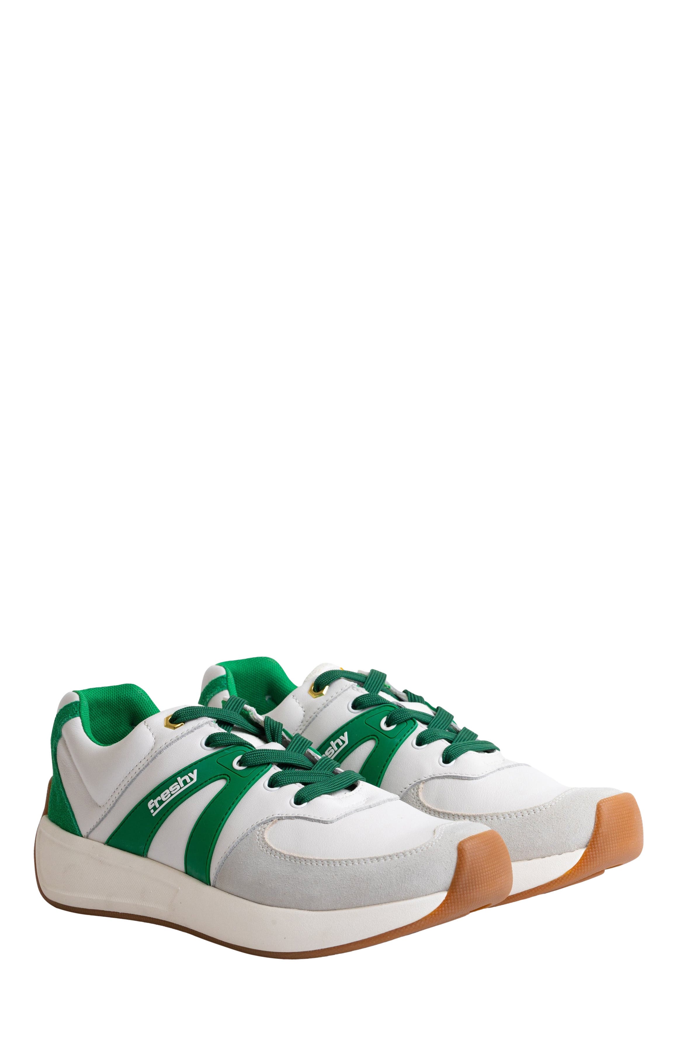 Freshy Supafly Lites Sneaker, Alternate, color, White/Green