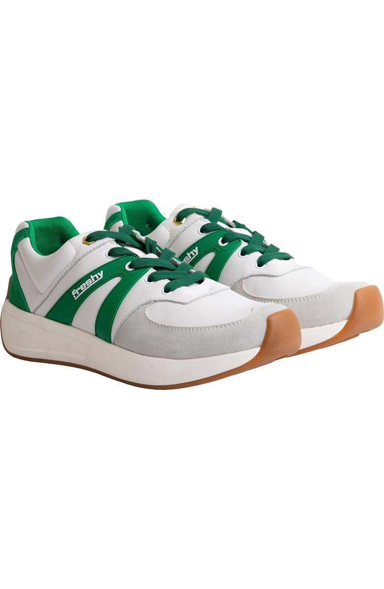 Freshy Supafly Lites Sneaker, Alternate, color, White/Green
