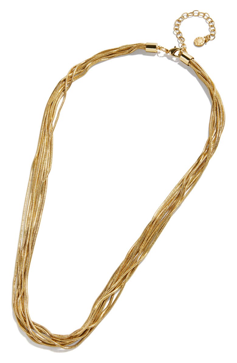 BaubleBar Brynn Layered Chain Necklace, Main, color, Gold
