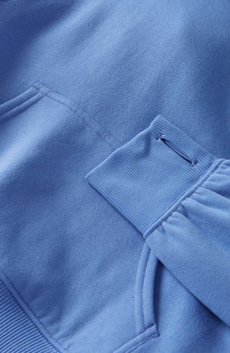 Zella Girl Kids' Kanga Cloud Cotton Blend Hoodie, Alternate, color, Blue Persia