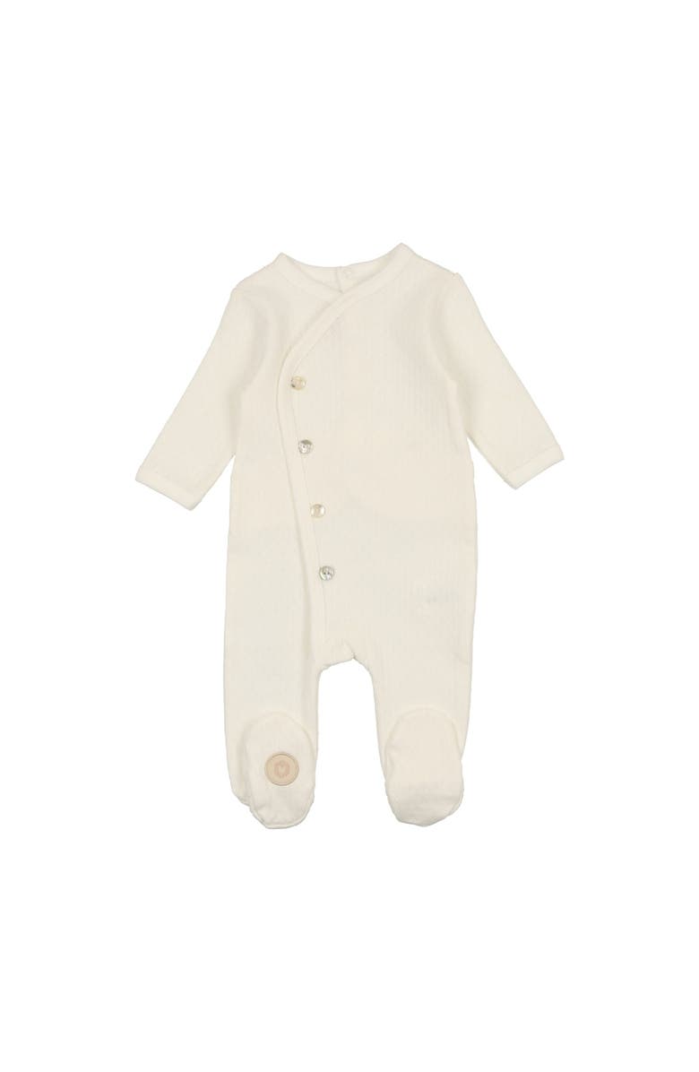 Mon Tresor Bebe Posh Pointelle Footie, Main, color, 