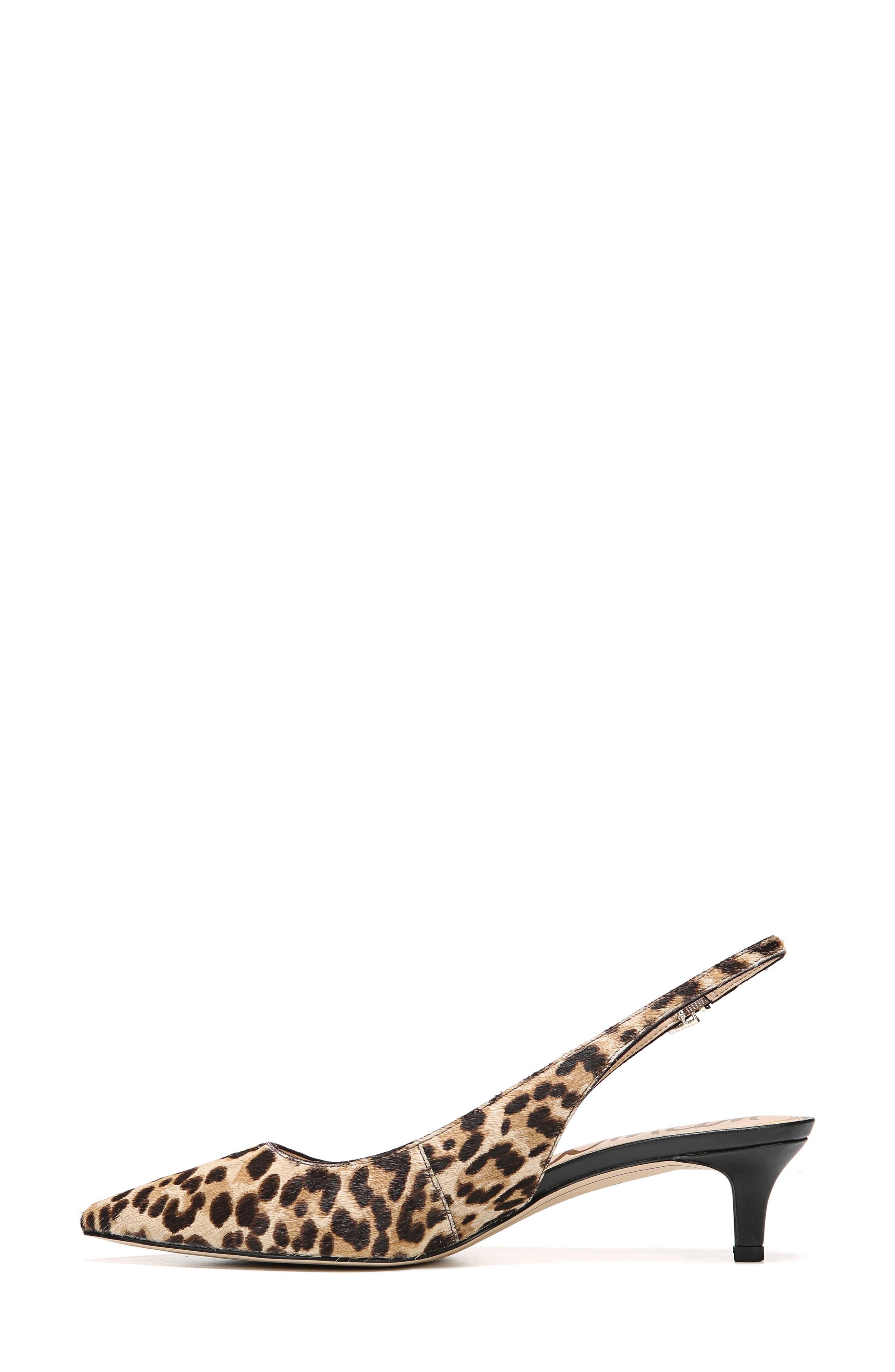 Ludlow Slingback Pump, Alternate, color, LEOPARD PRINT CALF HAIR