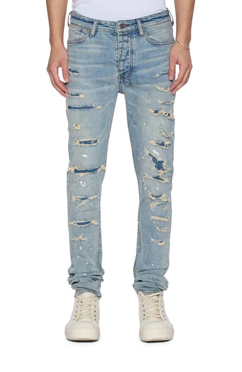 Van Winkle Ripped Scatter Skinny Jeans
