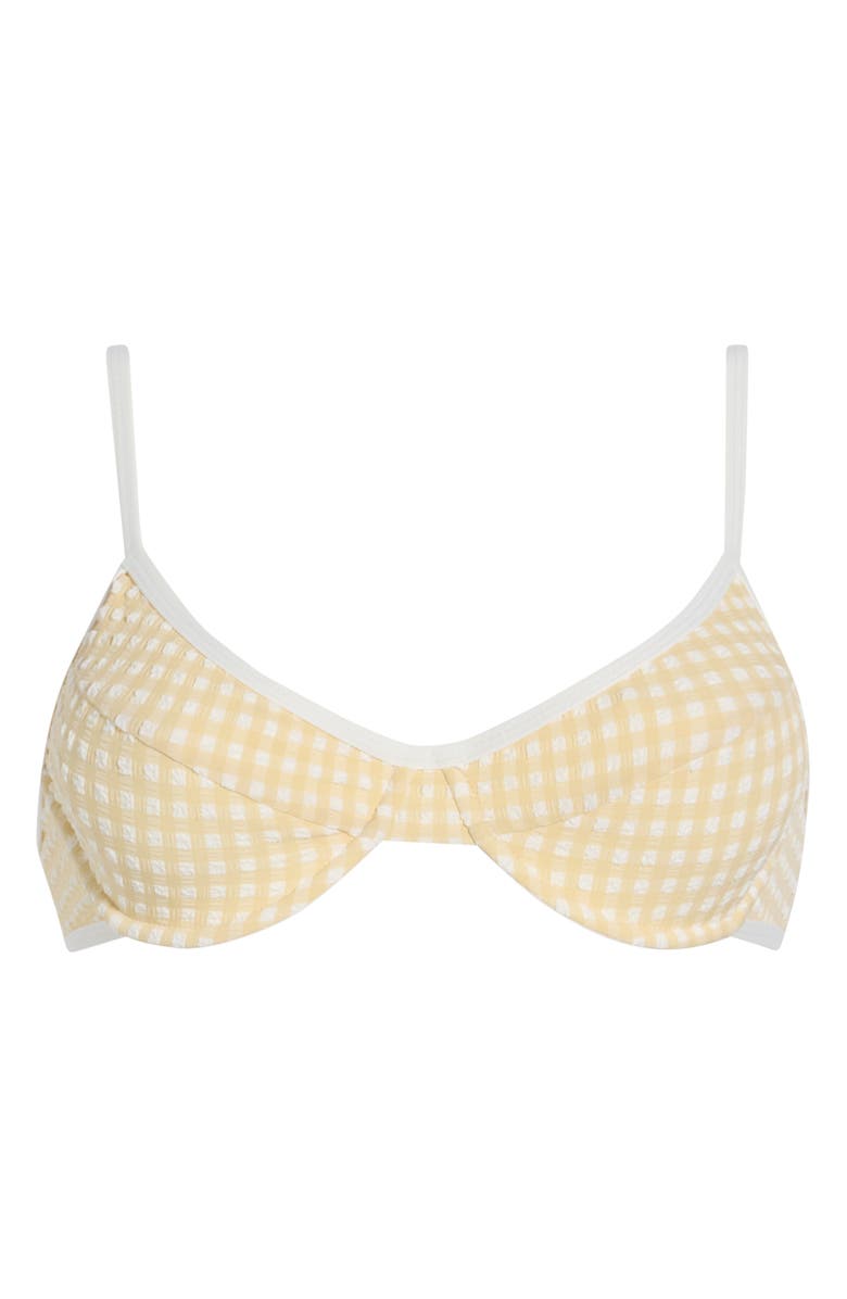 Dippin Daisys West Coast Underwire Bikini Top, Alternate, color, Latte/ Ivory