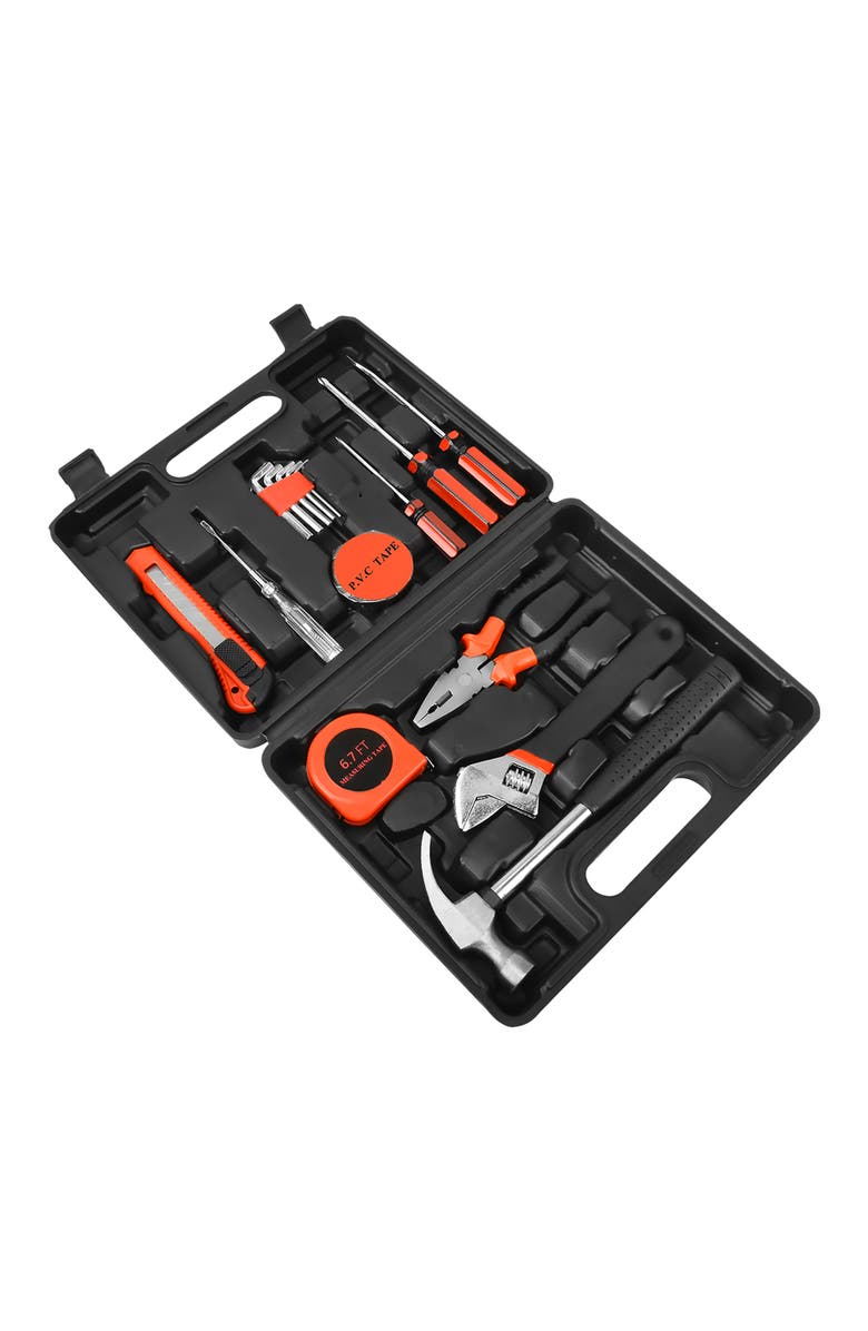 PURSONIC Handy Solutions 16-Piece Household Tool Kit, Alternate, color, Black