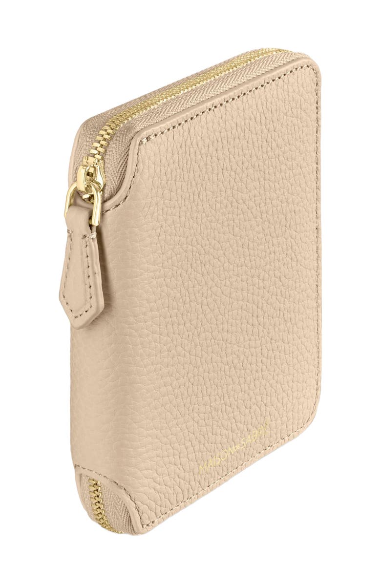MAISON de SABRÉ Small Leather Zip Around Wallet, Alternate, color, Saharan Brown