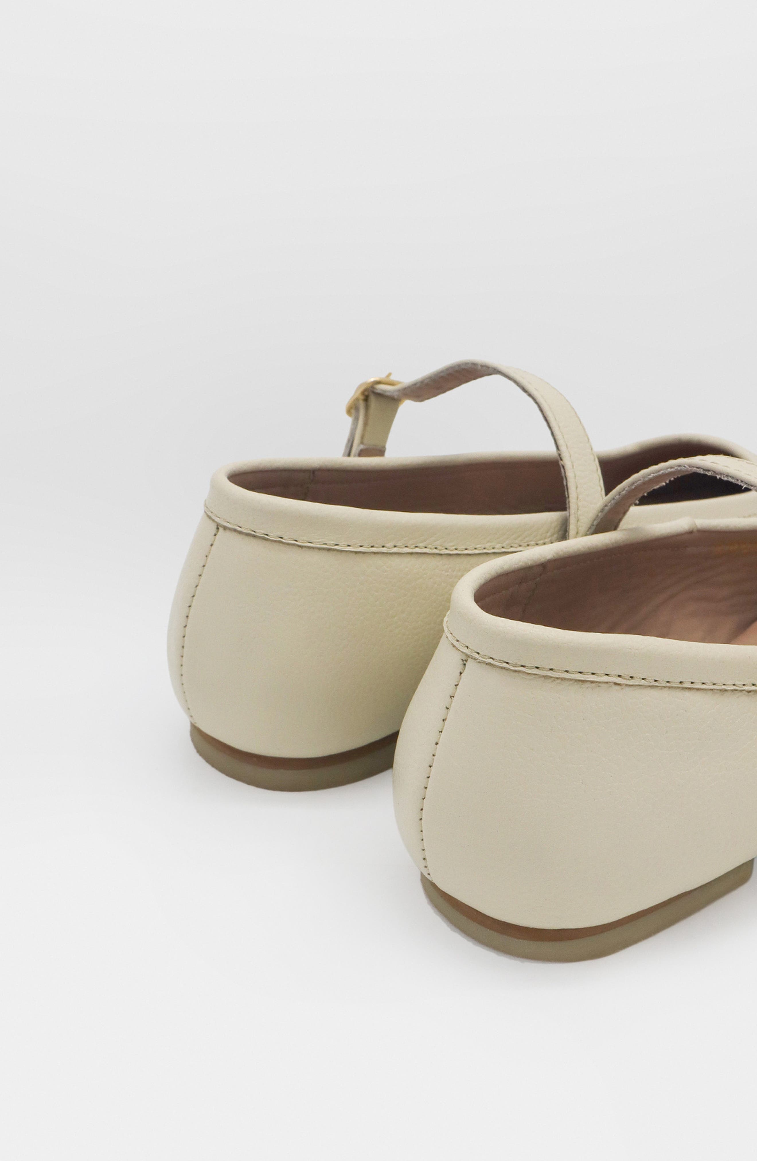 Eterna Mary Jane Ballet Flat, Alternate, color, Ivory