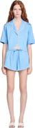SANDRO Cotton shorts with beaded trim