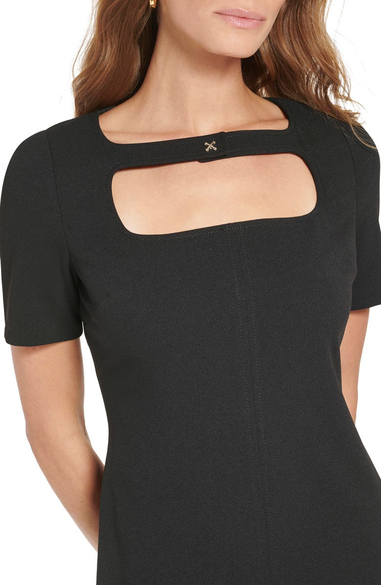 Tommy Hilfiger Cutout Scuba Crepe Sheath Dress, Alternate, color,