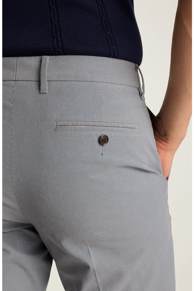 Weekday Warrior Slim Fit Flat Front Pants, Alternate, color, TUESDAY GREY BLUE FINE STRIPE
