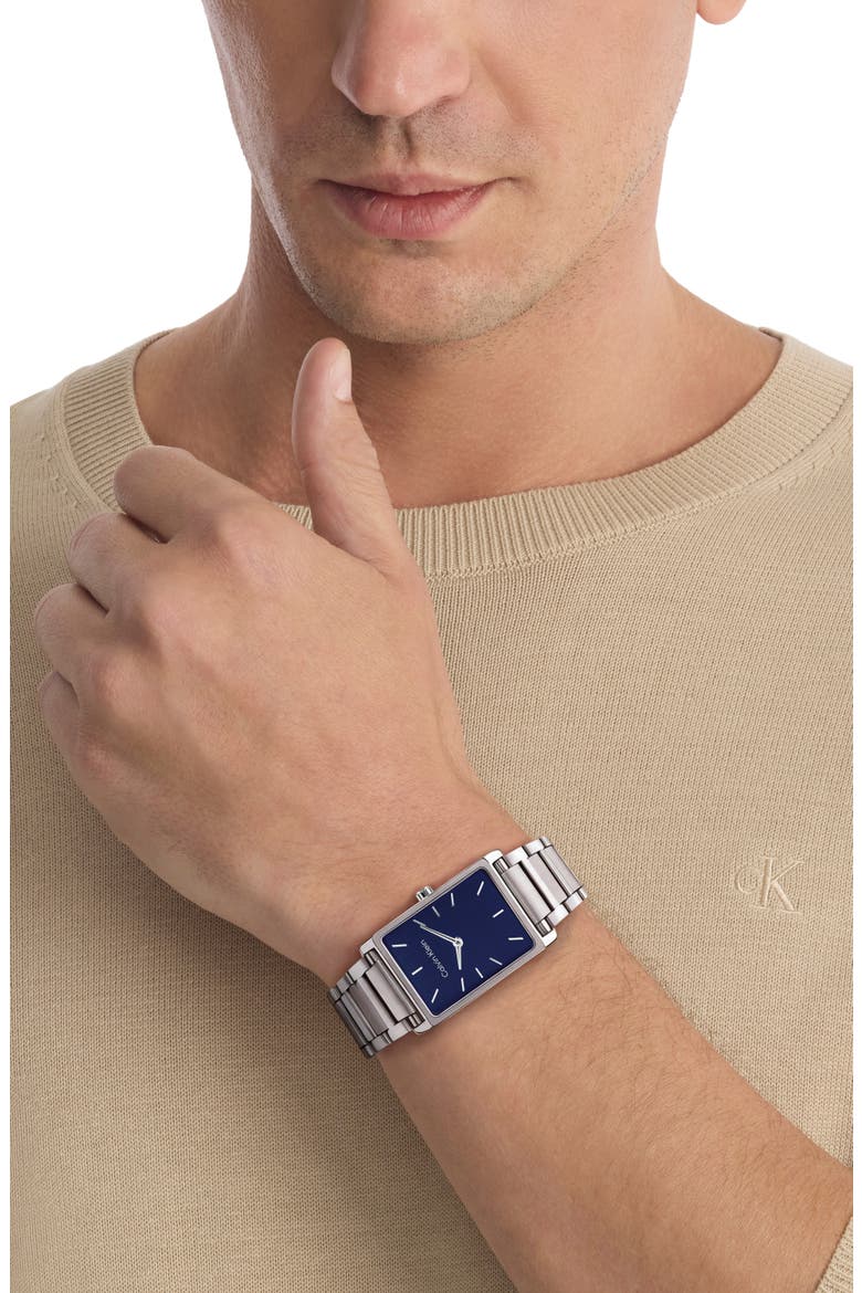 Dapper Bracelet Watch, 24mm, Alternate, color, NAVY