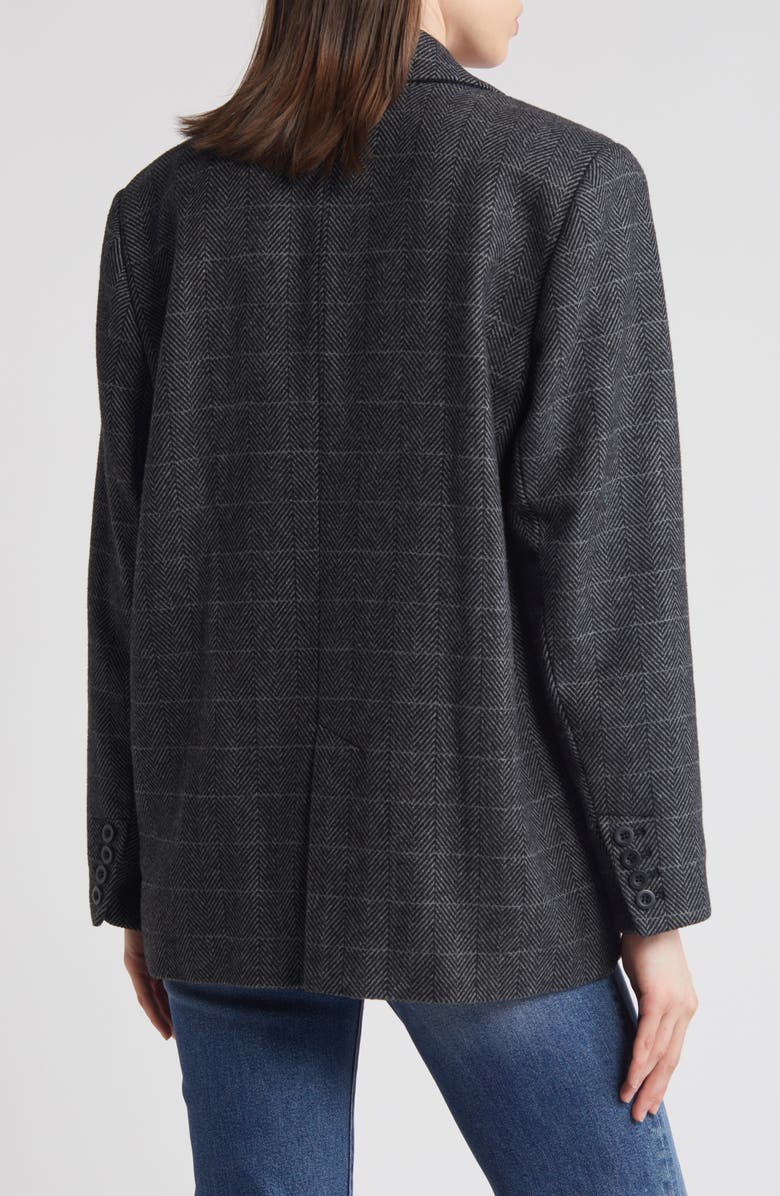 Treasure & Bond Chevron Oversize Single Breasted Blazer, Alternate, color,