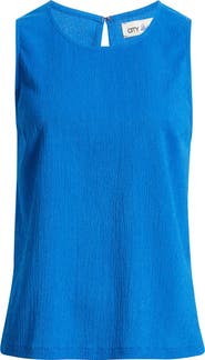 CITY BLUES Crinkle A-Line Tank