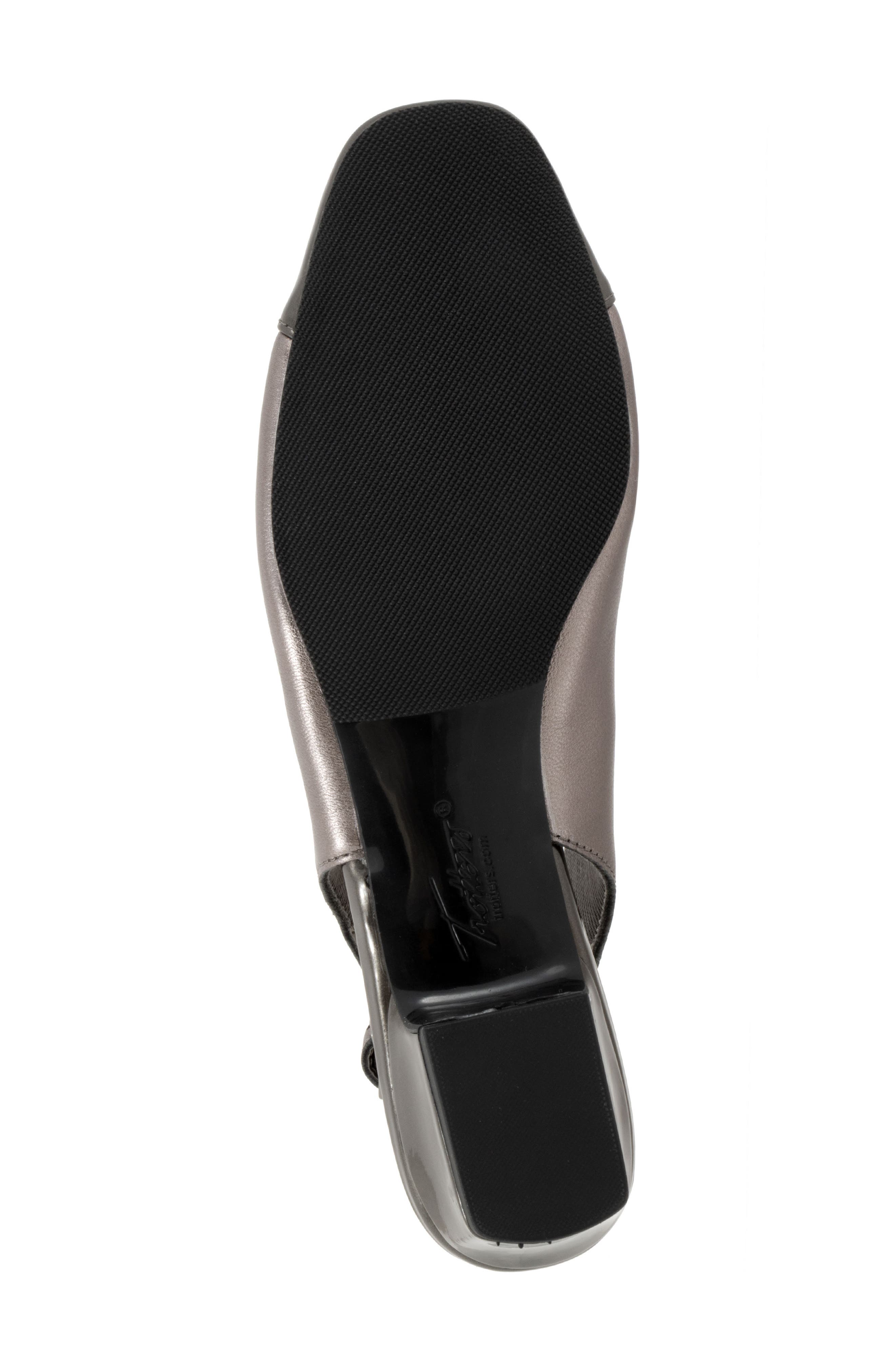 Trotters Dea Cap Toe Slingback Pump, Alternate, color, Pewter