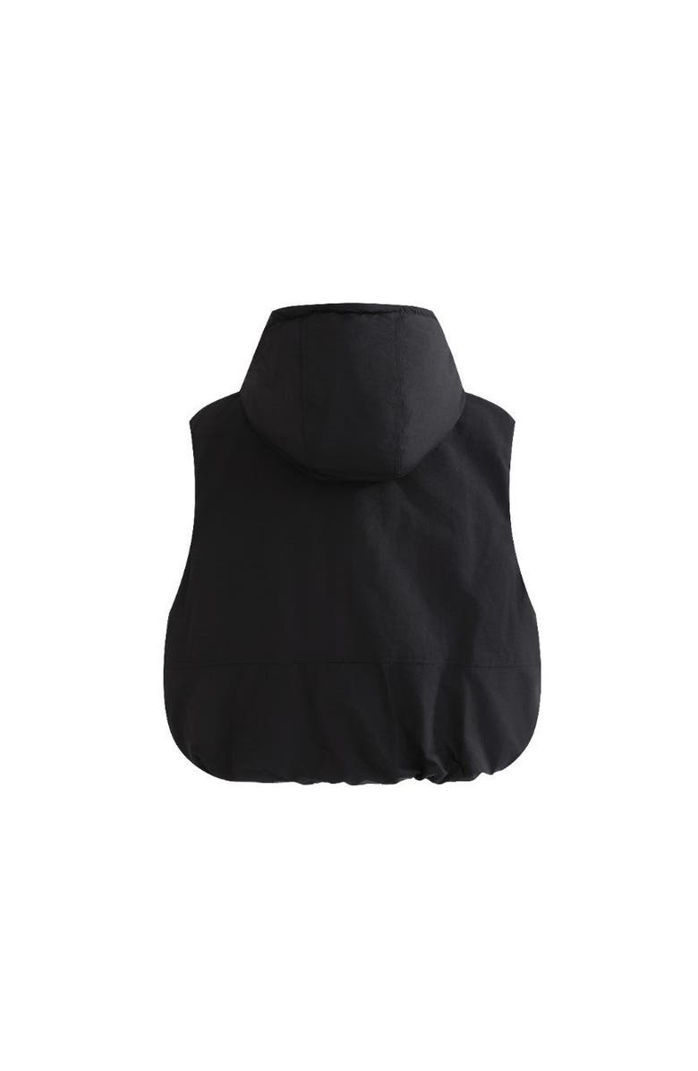 MOUSTACHE Hooded Puffer Vest, Alternate, color, Black