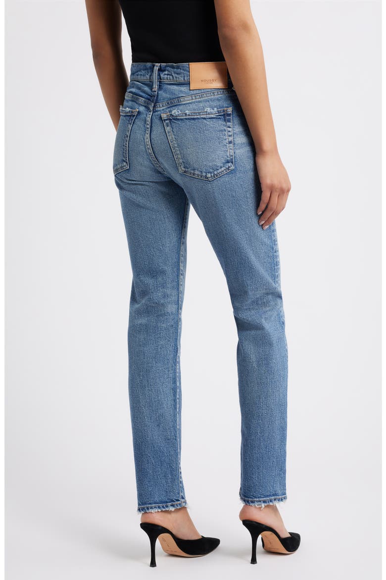 Linden Slim Straight Leg Jeans, Alternate, color, BLUE