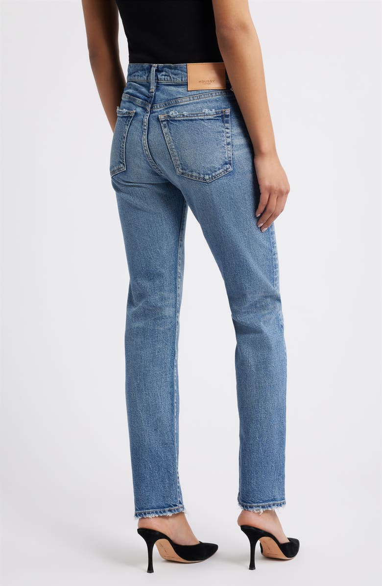 MOUSSY VINTAGE Linden Slim Straight Leg Jeans, Alternate, color, Blue