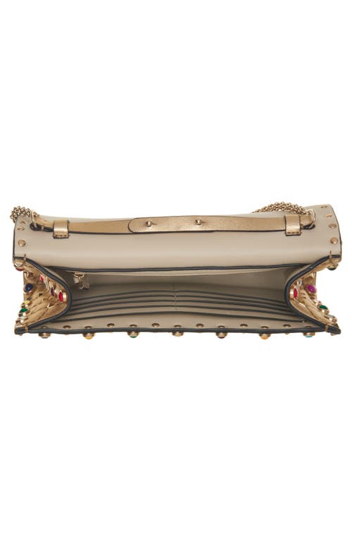 Valentino Garavani Rockstud Quilted Leather Shoulder Bag In Multi