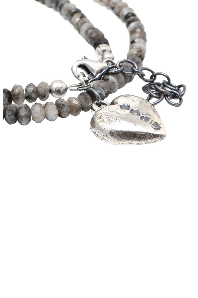 Shining Love, Night Sky Silver Necklace, Alternate, color, Silver