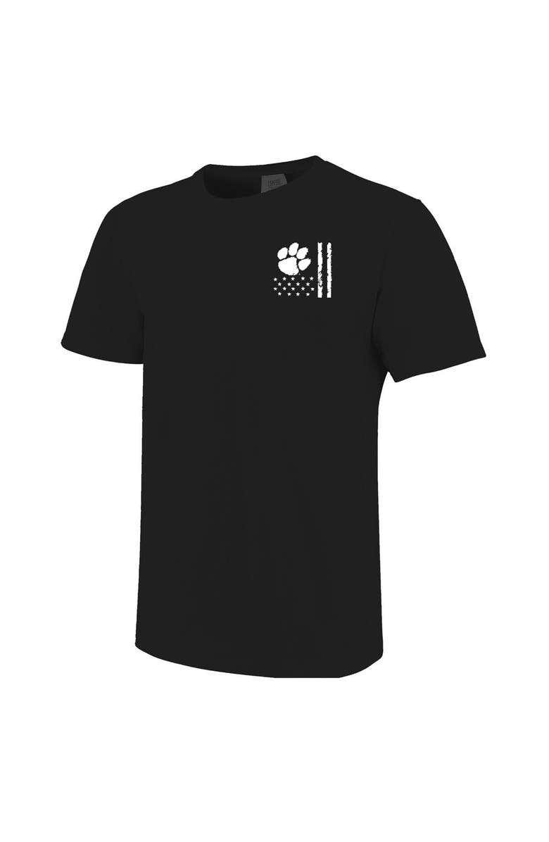 IMAGE ONE Men's Black Clemson Tigers Comfort Colors OHT Camo Overlay T-Shirt, Alternate, color, Black