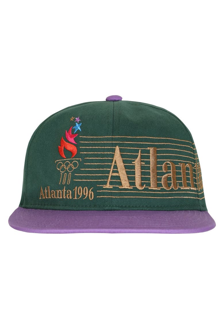 Men's Outerstuff Green/Light Purple Atlanta 1996 Summer Olympics Snapback Hat, Alternate, color, Green