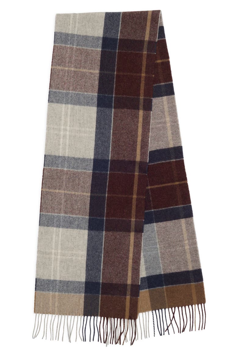 Inverness Tartan Wool Scarf, Alternate, color, MIDNIGHT OAK TARTAN