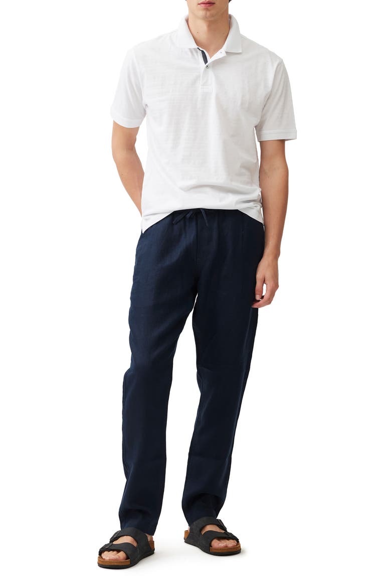 Linen Resort Pants, Alternate, color, NAVY