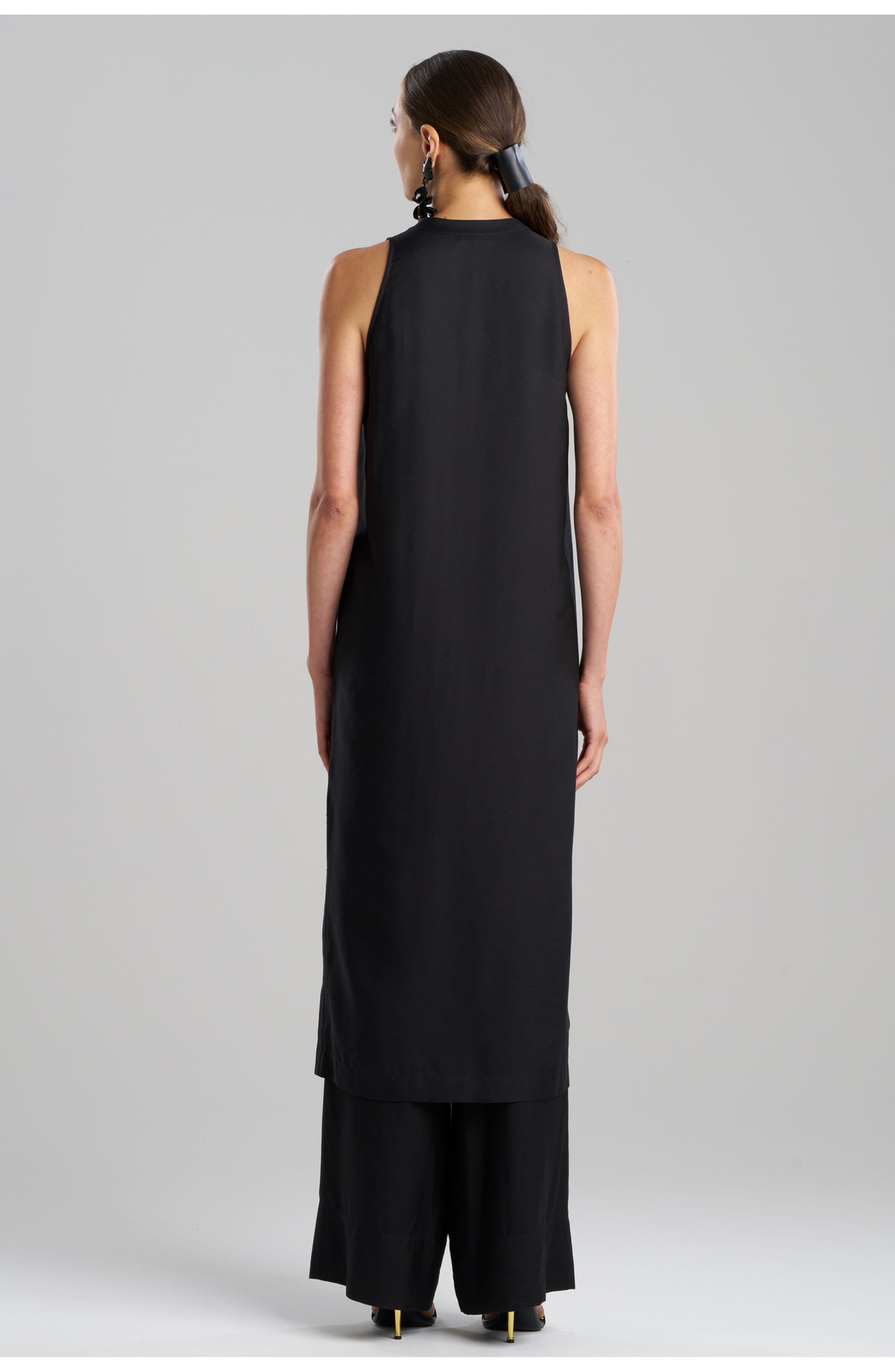 COTTON SILK TWILL Sleeveless Tunic - image 2