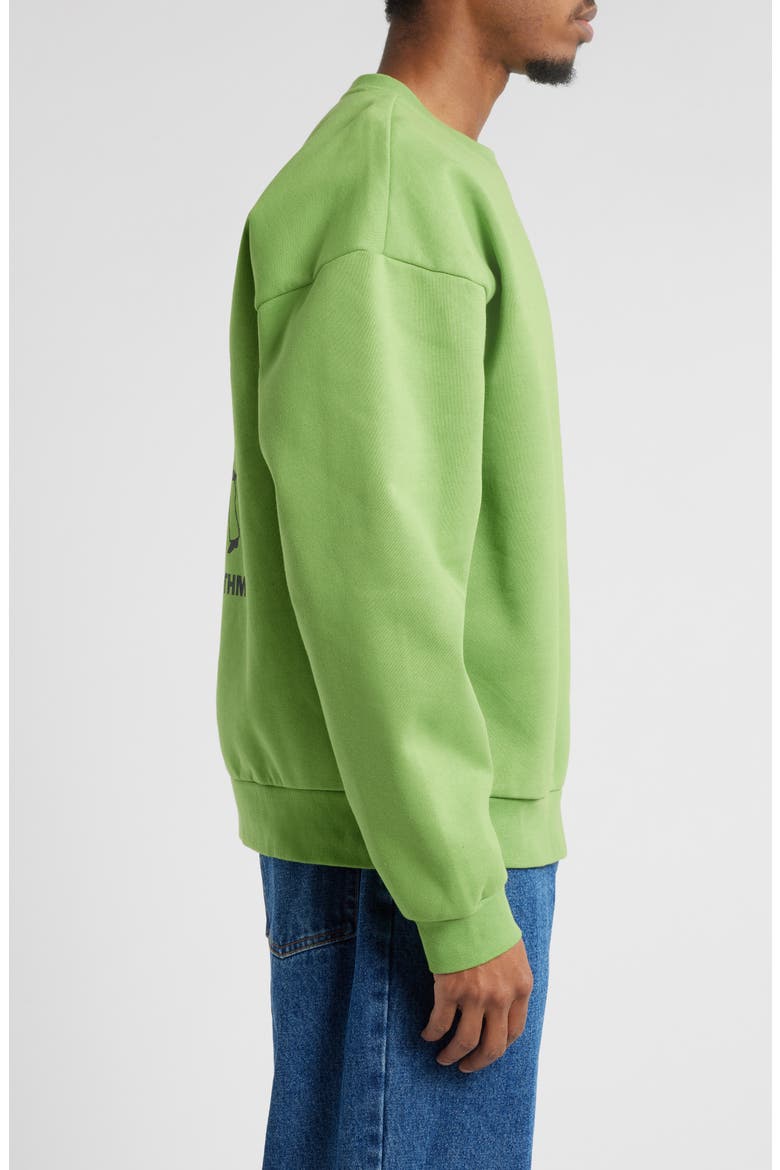 Submit Extra Heavy Crewneck Graphic Sweatshirt, Alternate, color, PIQUANT GREEN