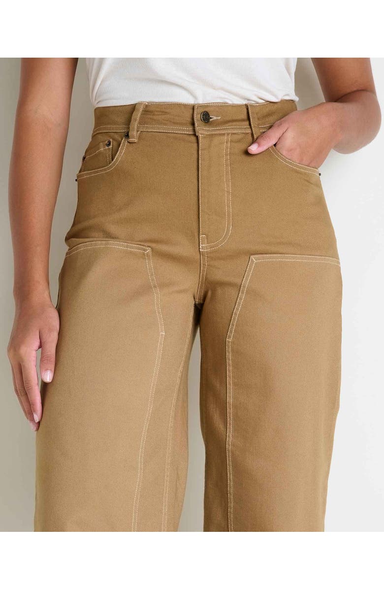 Toad & Co Balsam  Wide Leg Utility Pant, Alternate, color, Honey Brown