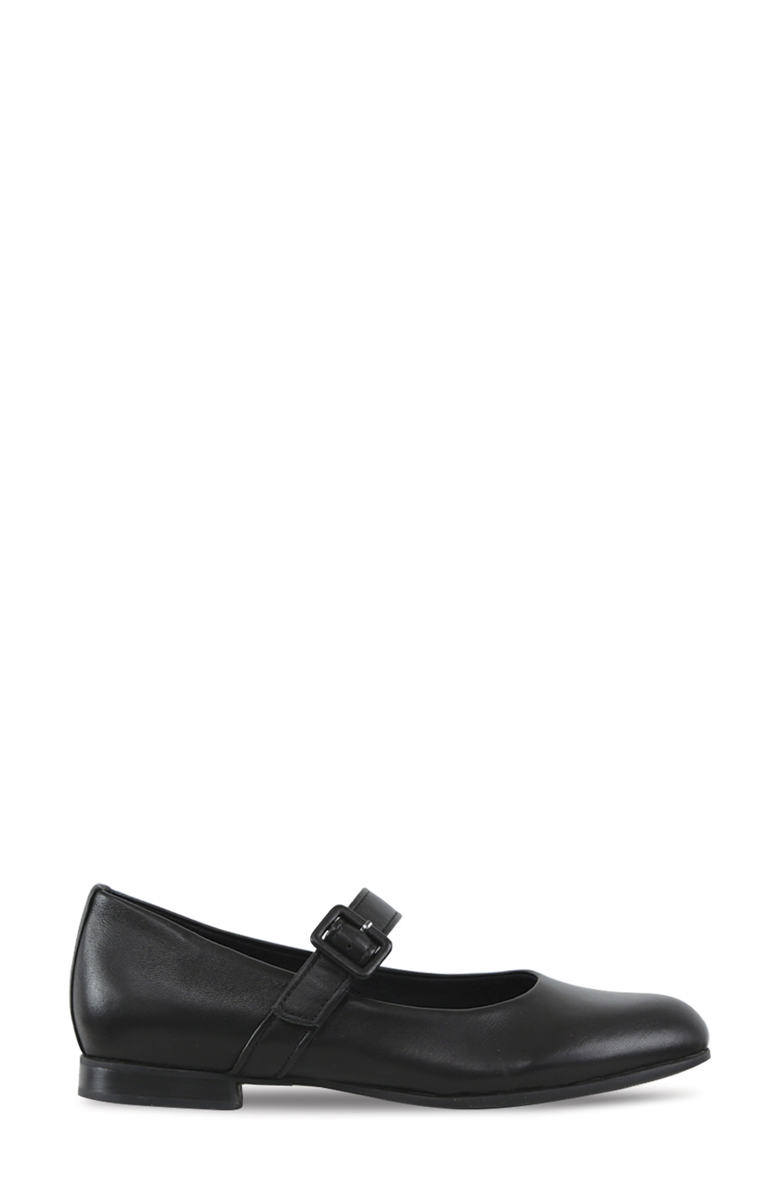 Mary Jane Flat, Alternate, color, BLACK